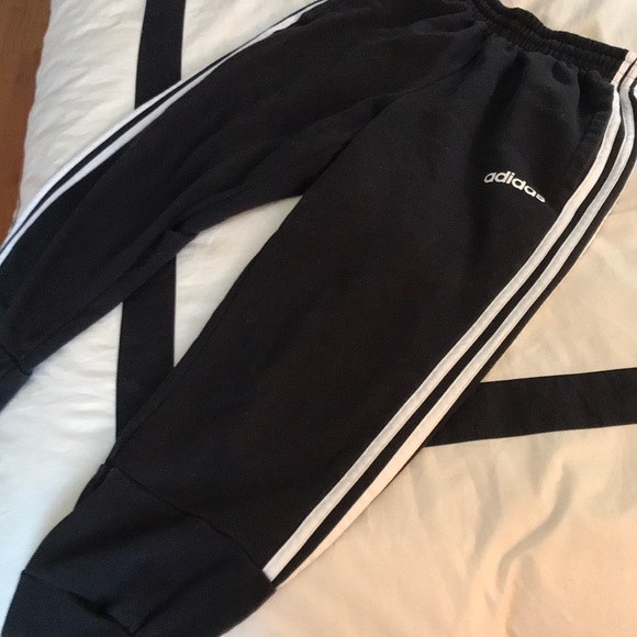 Adidas Boys Striped Joggers - Picture 2 of 3